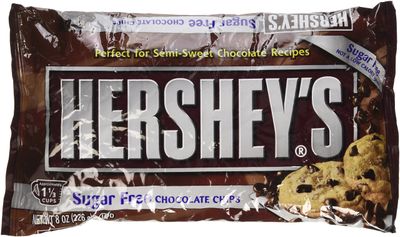 Hershey&#39;s Baking Chips Chocolate Semi Sweet Sugar Free, 8-Ounce Bags (Pack of 6)