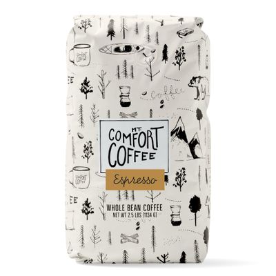 Mt. Comfort Coffee Espresso Roast, 2.5lb - Flavor Notes of Chocolate &amp; Caramel - Roasted Whole Beans