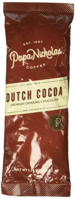 PapaNicholas Coffee Premium Hot Cocoa, Dutch Chocolate, 24/carton