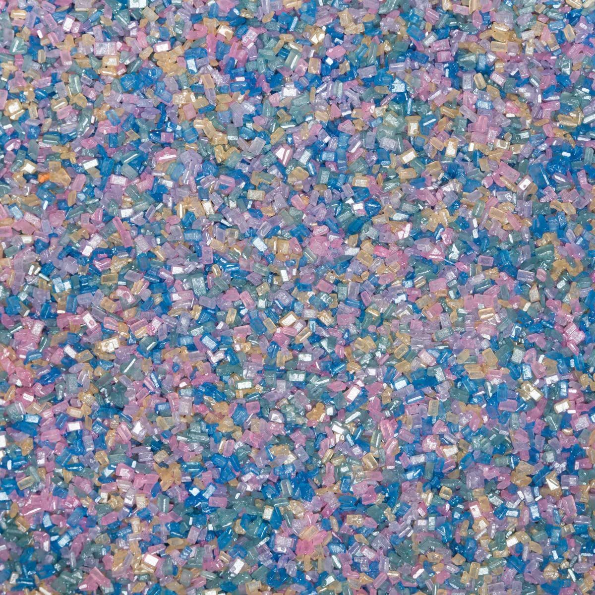 PASTEL RAINBOW Sugar Crystals - 4 oz shaker jar - Edible Sugar Sprinkles/Sanding Sugar for Cakes, Cupcakes, Cookies, Icing, Chocolate