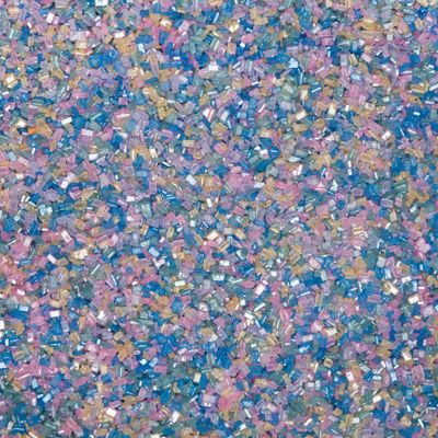 PASTEL RAINBOW Sugar Crystals - 4 oz shaker jar - Edible Sugar Sprinkles/Sanding Sugar for Cakes, Cupcakes, Cookies, Icing, Chocolate