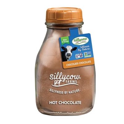 Sillycow Farms Hot Chocolate Mix Flavor | Gluten Free &amp; Non GMO, All Pure Ingredients for Healthier Indulgence | Dairy Free, Vegan, Nut Free Certified Quality Cocoa Powder Blend - Pack of 1