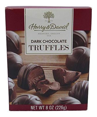 Harry &amp; David Dark Chocolate Truffles - 8 oz Gift Box