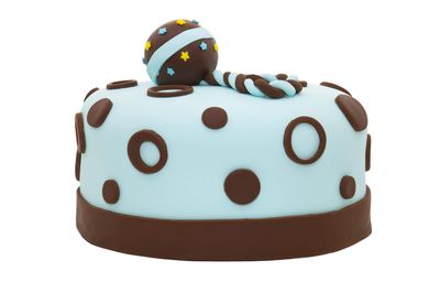 Bakerpan Premium Rolled Brown Fondant for Cake Decorating - 1 Pound, Chocolate Flavor (Made in USA)