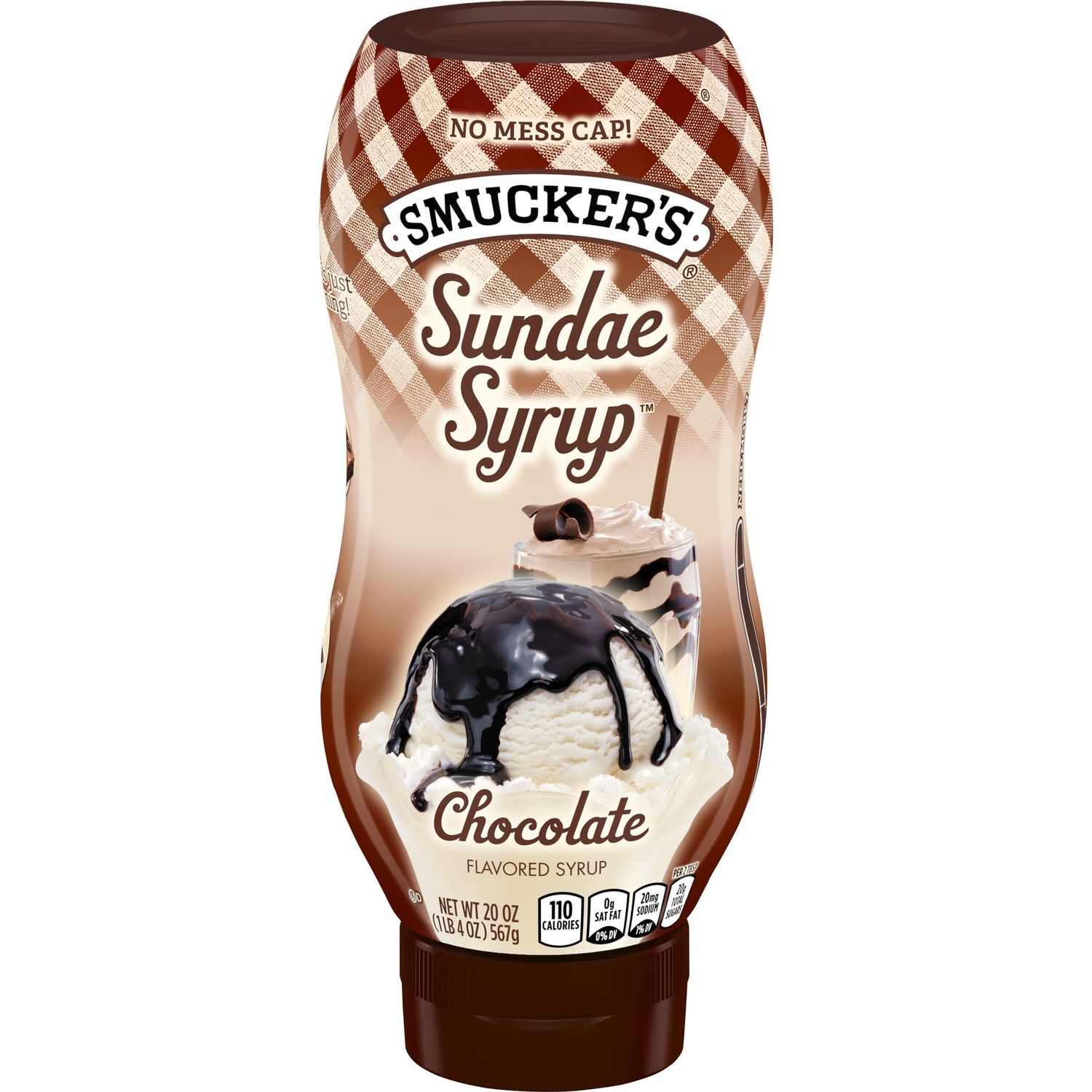 Smucker&#39;s Sundae Syrup Chocolate Flavored Syrup, 20 Ounces (Pack of 12)