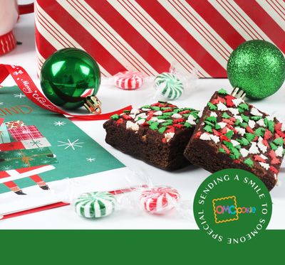 Christmas Gift Basket Chocolate Brownies Food Gift Individually Wrapped For Men Women Package | Nut Free | Kosher