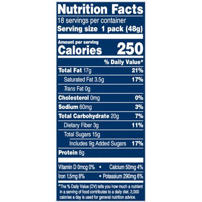 Planters Chocolate Trail Mix Nuts (1.7 oz Bags, Pack of 18)