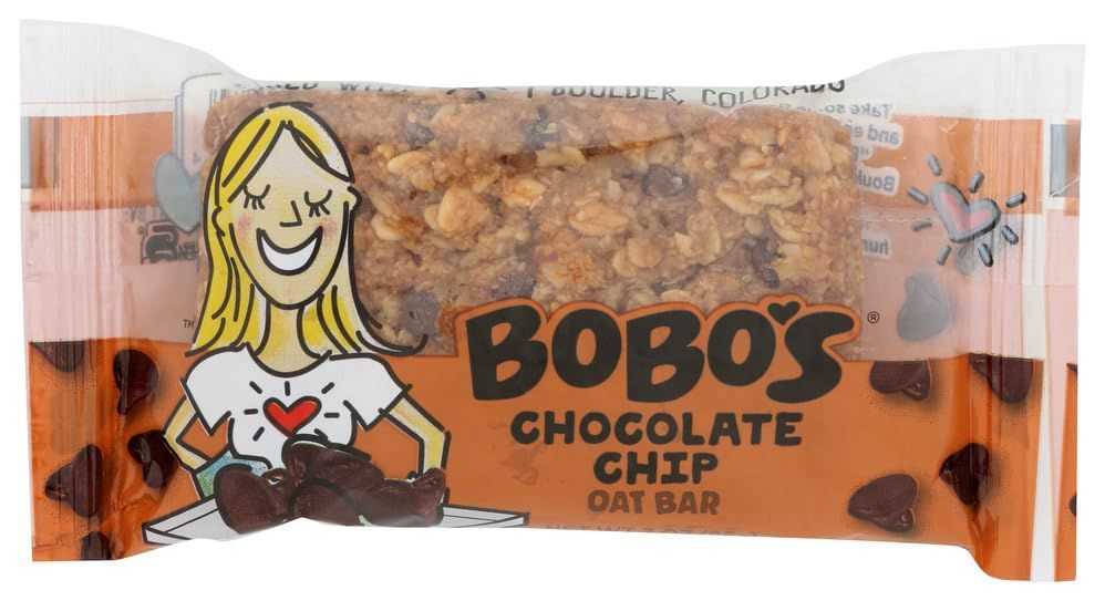 Bobo&#39;s Chocolate Chip Oat Bar, Gluten Free, 3 Ounces (Pack Of 12)