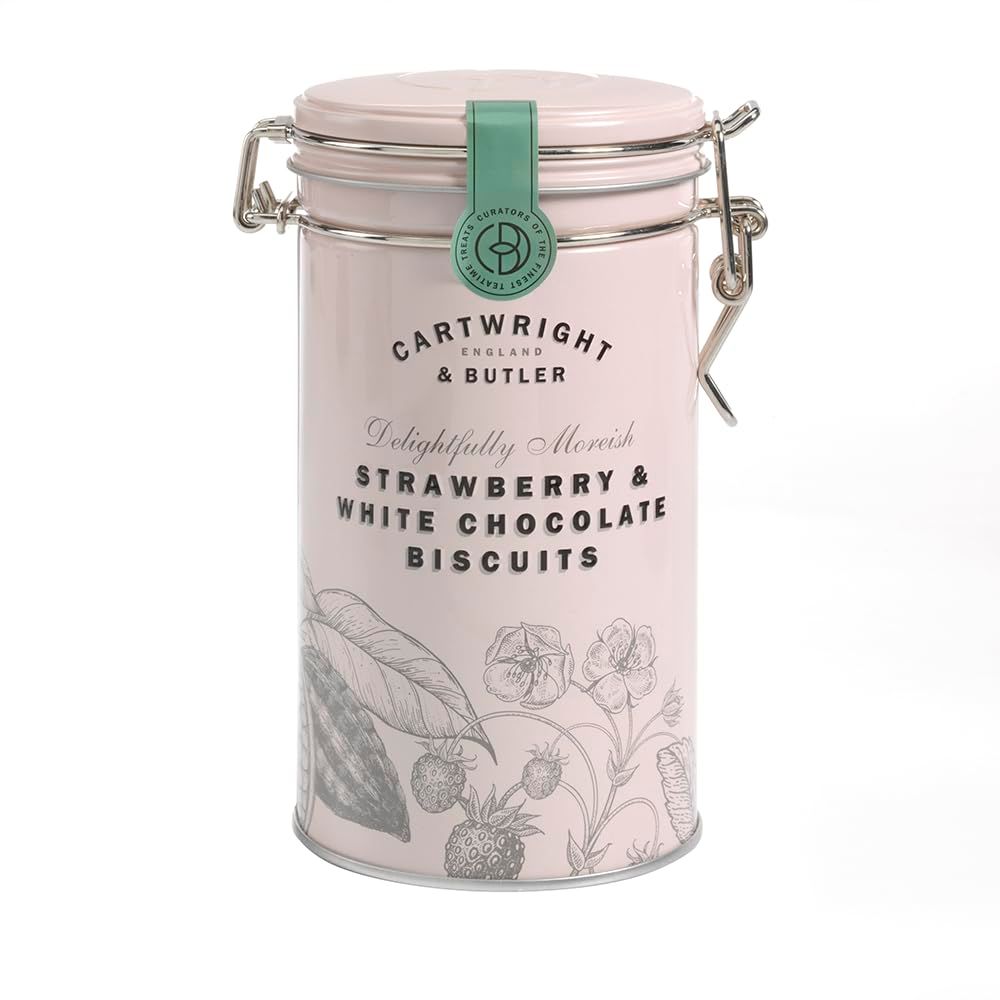 Cartwright &amp; Butler - Strawberry &amp; White Chocolate Biscuits Tin
