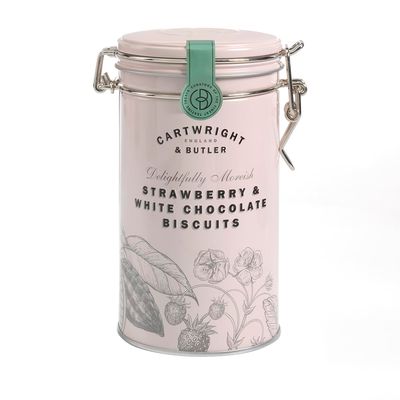 Cartwright &amp; Butler - Strawberry &amp; White Chocolate Biscuits Tin