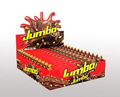 Jumbo Peanut Chocolate Bar | Soft Chocolate &amp; Crispy Peanut | Exceptional Size &amp; Texture | 16.92 Oz Display | (12 Inner Bars)