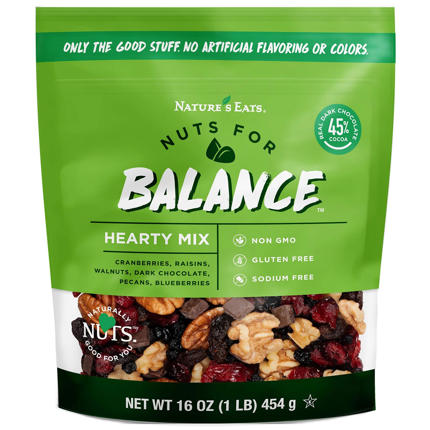 Nature&#39;s Eats Nuts for Balance Hearty Trail Mix, chocolate, 16 Ounce