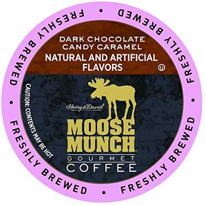Harry &amp; David Moose Munch Coffee in Single Serve Cups 18ct (Dark Chocolate Candy Caramel)