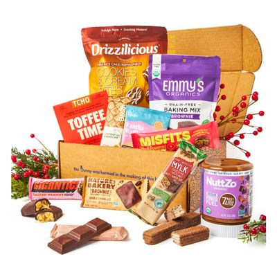 VEGANCUTS Luxury Vegan Chocolate Gift Box - Specialty Vegan Organic Chocolate Candy Assortment for any Occasion Gift Baskets - The Ultimate Gift For Family And Friends