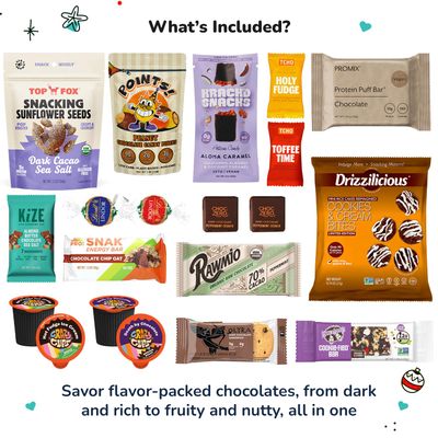 VEGANCUTS Luxury Vegan Chocolate Gift Box - Specialty Vegan Organic Chocolate Candy Assortment for any Occasion Gift Baskets - The Ultimate Gift For Family And Friends