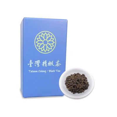 Trilliant-Fomsa Tea Dark roasted dong ding oolong tea, Taiwan black oolong, loose tea leaf, strong tea, gift pack 4 oz, black coffee note, dark chocolate and sour orange scents.