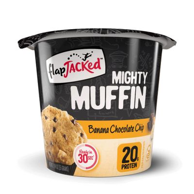 FlapJacked Banana Chocolate Chip Gluten-Free Mighty Muffin