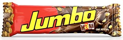 Jumbo Peanut Chocolate Bar | Soft Chocolate &amp; Crispy Peanut | Exceptional Size &amp; Texture | 16.92 Oz Display | (12 Inner Bars)
