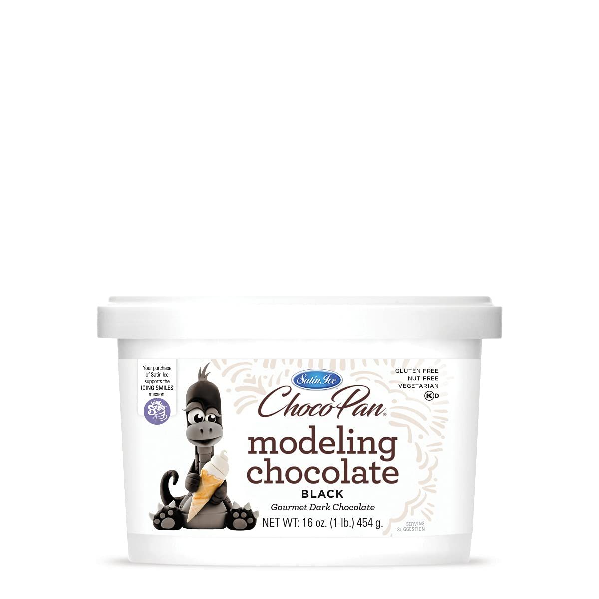 Satin Ice ChocoPan Black Modeling Chocolate, 1 Pound