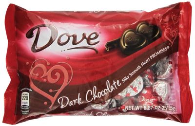 Dove Valentine&#39;s Heart Promises, Dark Chocolate, 8.87-ounce Packages (Pack of 2)