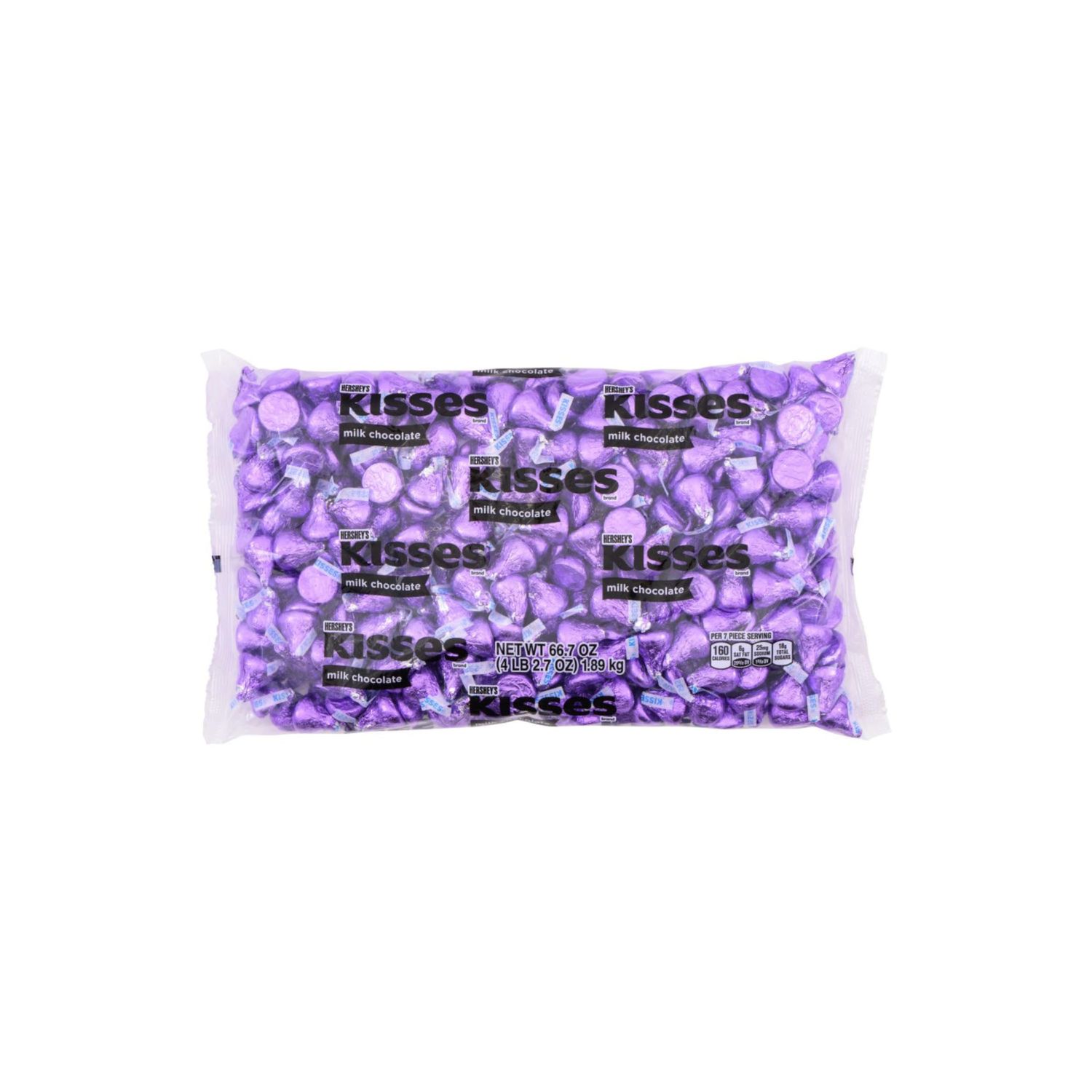 HERSHEY&#39;S KISSES Milk Chocolate Candy Bulk Bag, 66.7 oz