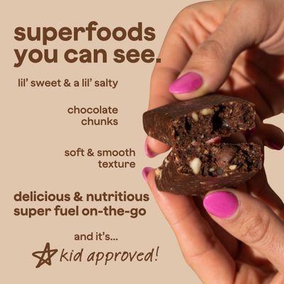 The Bomb Co. Blender Bomb Bar, Cacao Sea Salt, Superfood Snack Bar, Antioxidant Supplement, Almond Butter, Hemp Seeds, Chia Seeds, Flax Seeds, Vegan Chocolate Chips, Cacao Powder, Sea Salt, 9 Bars