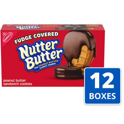 Nutter Butter Chocolate Fudge Cookies, 12 7.9 ounce Packages