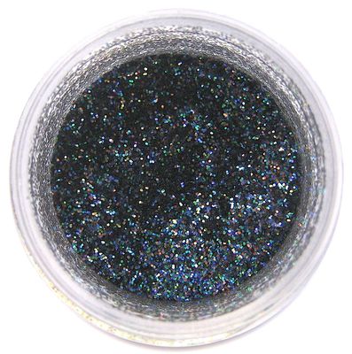 Super Black Craft Glitter Dust | Shiny Black Glitter | Decoration Dust for Cake Accessories, DIY Crafting | Glitter Dust for Decoration | Brillantina | Sunflower Sugar Art