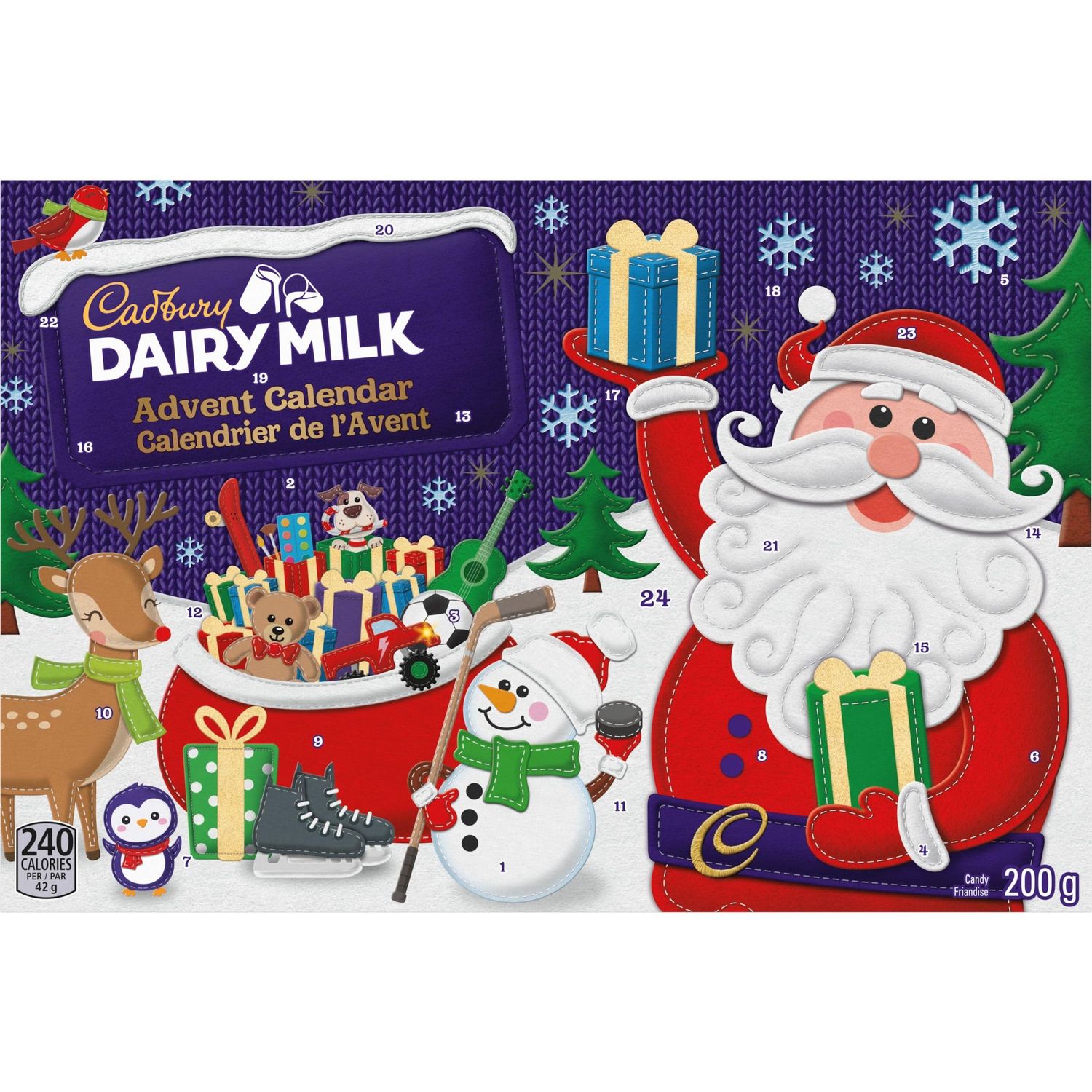 Cadbury Dairy Milk Advent Calendar, 200g
