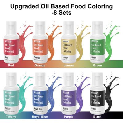 Cakestar Oil Based Food Coloring, 20ml Chocolate Food Coloring, Professional Oil Food Coloring for Halloween Cake Decorating, Baking, Candy Melts, Frosting (0.71 fl.oz/bottle)