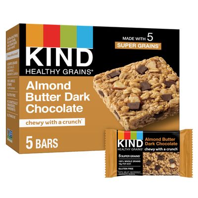 KIND Healthy Grains Almond Butter Dark Chocolate, 6.2 Oz