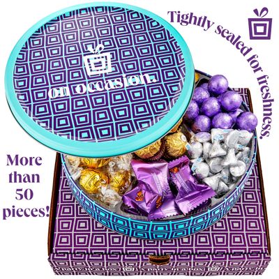 Christmas Chocolate Gift Basket - Luxury Brand Chocolates For Gifting - Chocolate Gift Box by On Occasion