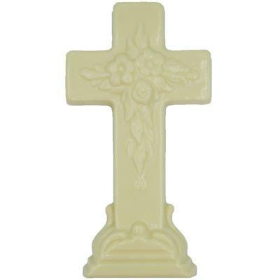 Philadelphia Candies Solid White Confection Easter Cross, 10 Ounce