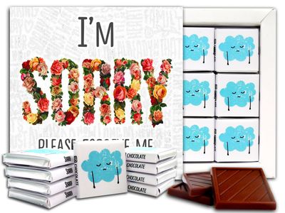 SORRY, Chocolate Gift Set, 5x5in, 1 box (Flowers Prime)