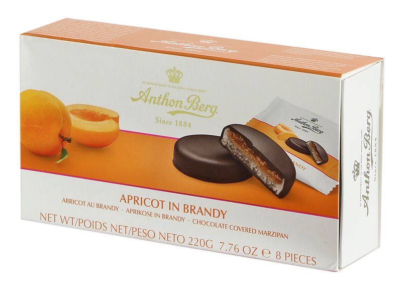 Anthon Berg Apricot in Brandy Chocolate 220g - Ideal Gift For Chocolate Lover