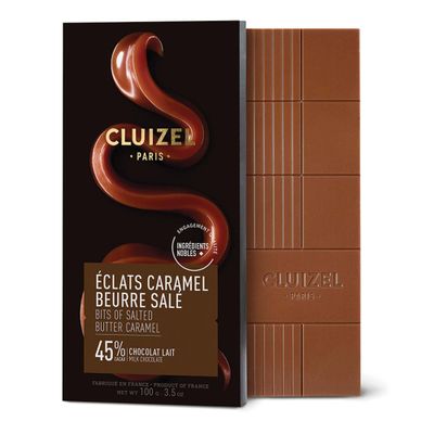 Michel Cluizel Eclats Caramel Chocolate Bar, 3.5 Ounce