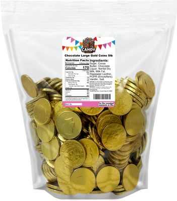 Chocolate Large Gold Coins 5lb Bag