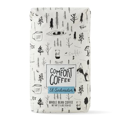 Mt. Comfort Coffee El Salvador Medium Roast, 2.5lb - Flavor Notes of Honey, Tangerine, &amp; Chocolate - Sourced From Local, El Salvadorian Coffee Farms - Roasted Whole Bean