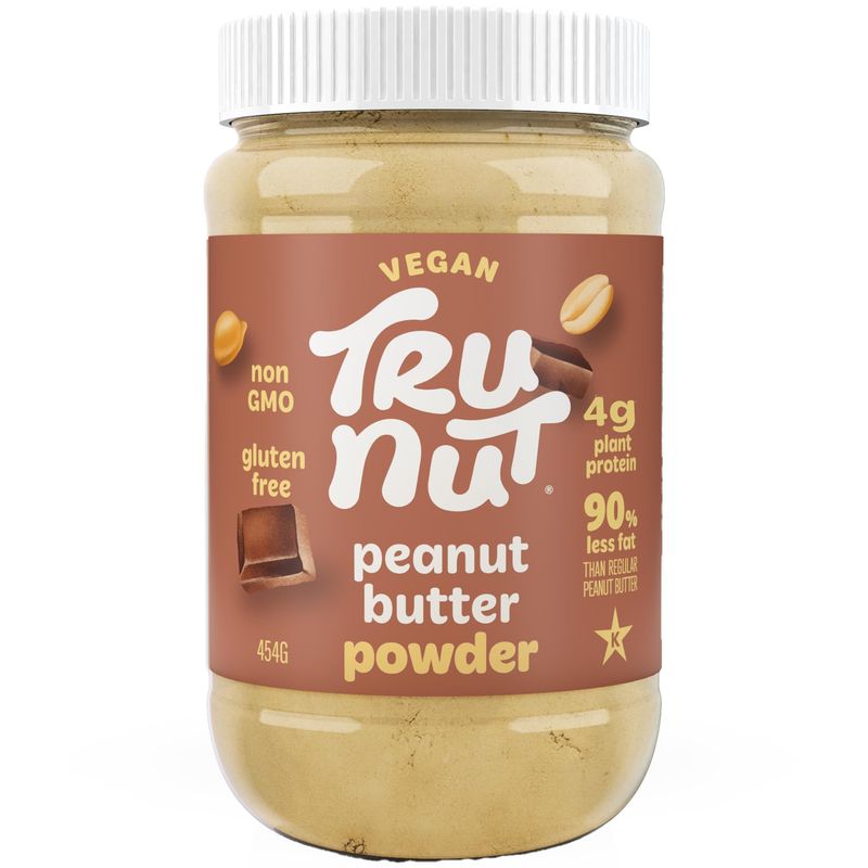 Tru-Nut - Chocolate Peanut Butter Powder - Healthy Peanut Butter, Vegan, 4g of Protein, 50 calories - Peanut Butter Chocolate Flavored - 16oz