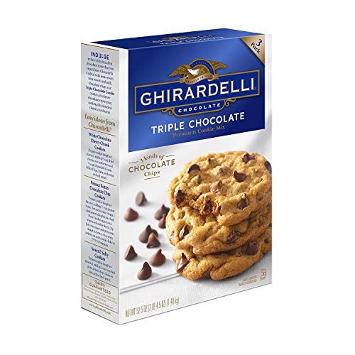 Ghirardelli Triple Chocolate Chip Cookie Mix (17.5 Ounce, 3 Pack)