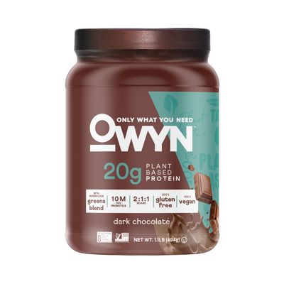 OWYN Only What You Need Plant-Based Protein Powder, Dark Chocolate, 1.17 lbs