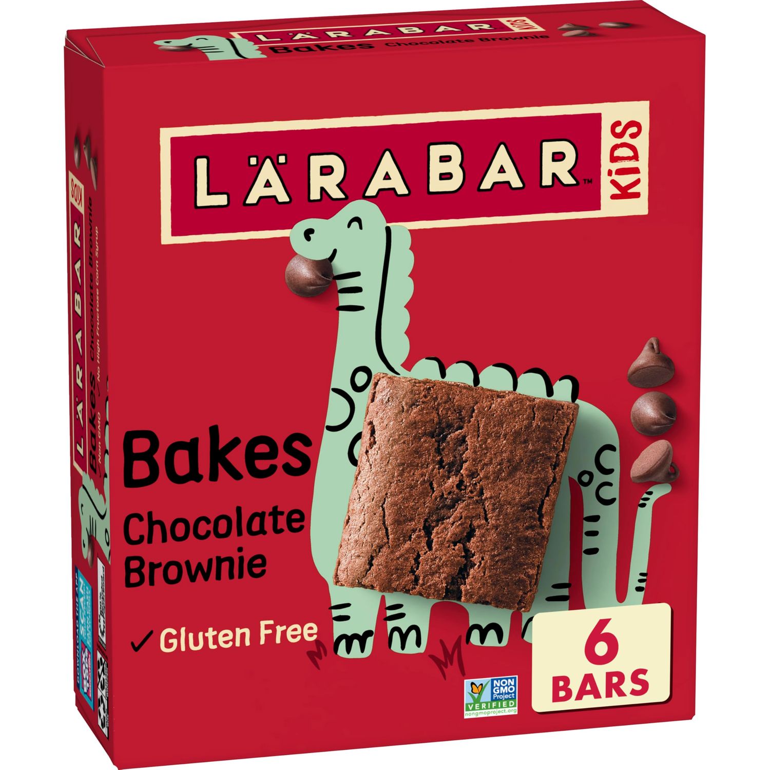 Larabar Kids Chocolate Brownie Gluten Free Bars, 0.96 oz bars, 6 ct