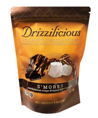 Drizzilicious Crunchy Drizzle Bites with Rice, Chia, Quinoa &amp; Flax 4oz (Pack of 2) (S&#39;mores)