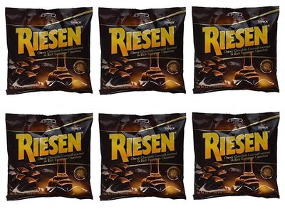 Riesen Chocolate Carmels Candy, 5.5 oz (Pack of 6)