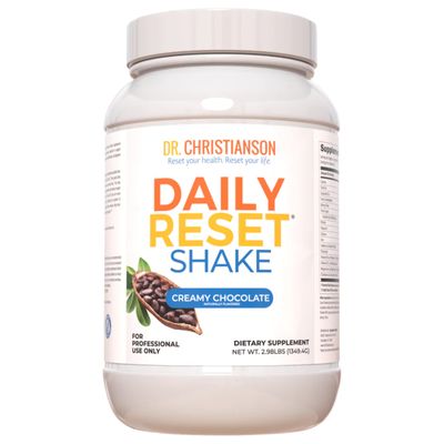 DR.CHRISTIANSON Chocolate Daily Reset Shake Pea Protein (28 Servings, 3.7 Pounds) Resistant Starch Quality Delicious Protein Shake