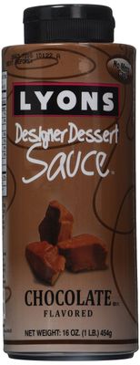 Lyons Chocolate Designer Dessert Sauce Squeeze Bottle, 16 ounces