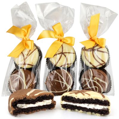 Chocolate Gift Pack - 3pcs in clear bags - Kosher Chocolate gift Box - Chocolate Dipped Cookies - Chocolate Gift Baskets.