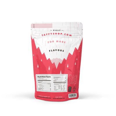 Taffy Shop Santa Snax Personal (7oz) Salt Water Taffy | Christmas flavors include Candy Cane, Creamy Eggnog, Pumpkin Spice Cake, Frozen Hot Chocolate, Chocolate Chip Cookie Dough