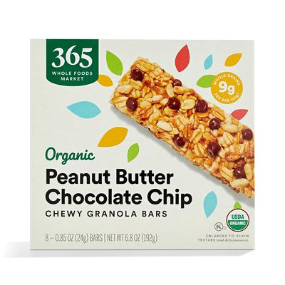 365 by Whole Foods Market, Organic Chocolate Chip Peanut Butter Granola Bar, 8 Count
