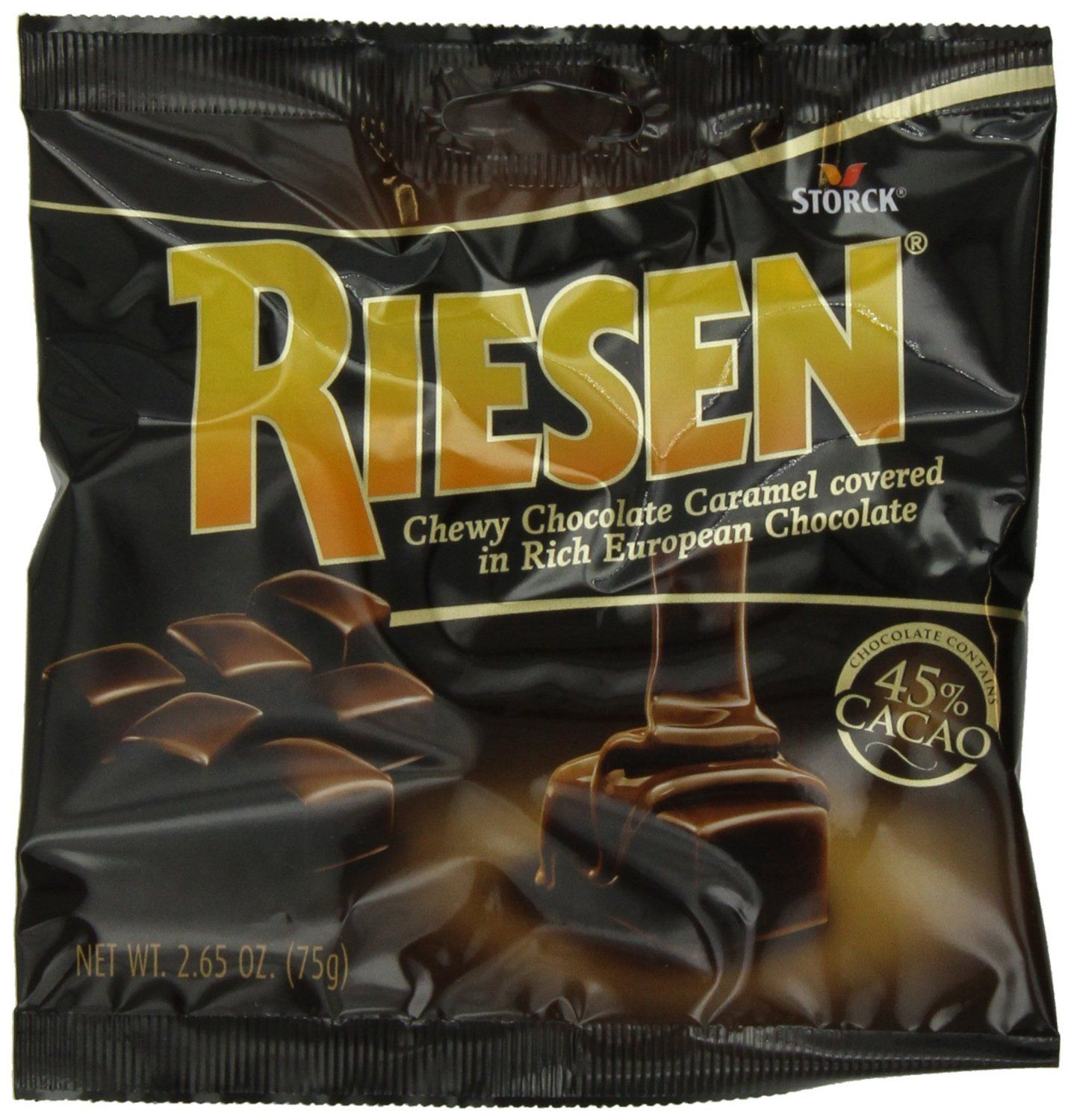 Riesen Chewy Chocolate Caramel - 2.65oz (Pack of 4)